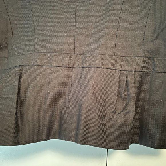 NWT! Loft Jacket Ruffle Front  - Fully Lined - Black - Size 12P - Picture 5 of 6